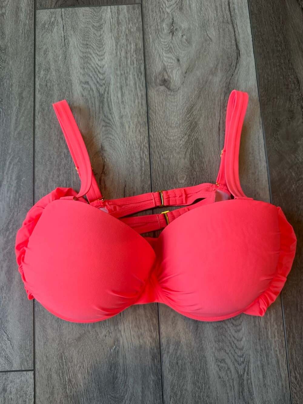 Gabifresh x Swimsuits For All Bikini Top Size 18E/F Neon Pink
